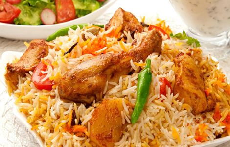 Tulsi Indian restaurant Gourock Chicken Hyderabadi Dum Biryani